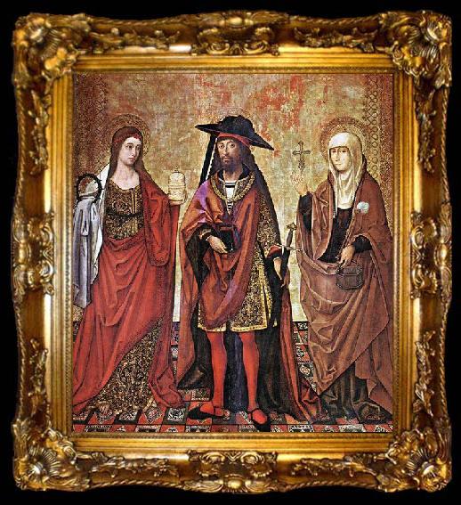 framed  unknow artist St Lazarus between Martha and Mary, ta009-2